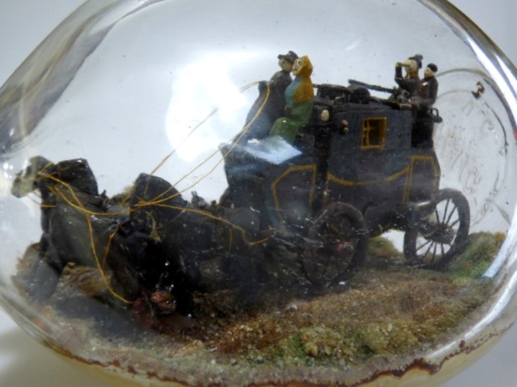 Victorian Stage Coach in a Bottle