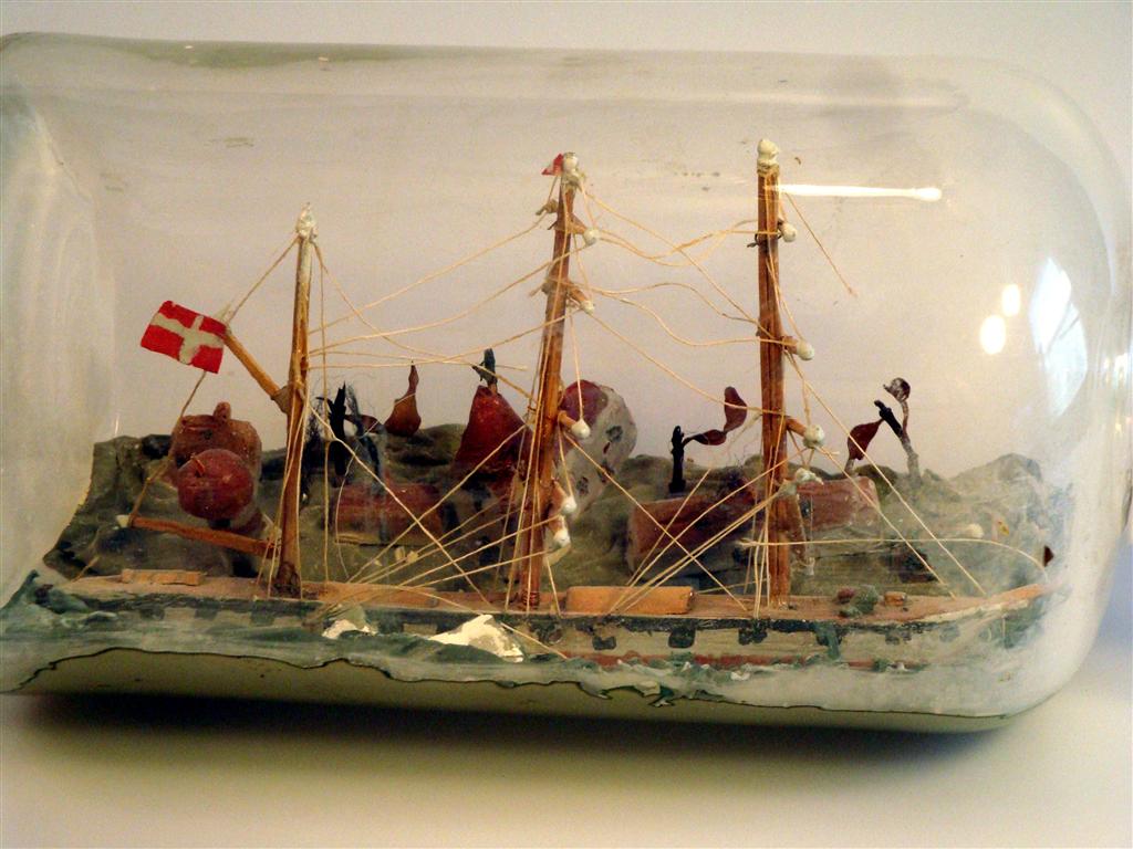 Ship in a Harbor in a Bottle